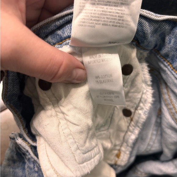 Agolde Light Blue Straight Leg Jeans Size 29 - Picture 5 of 5